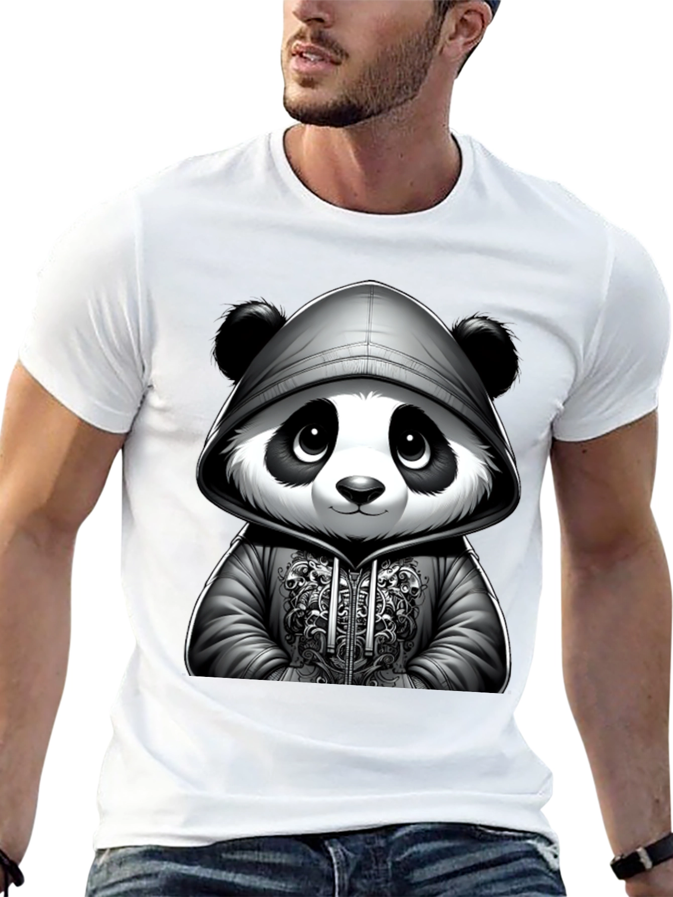 Cool Panda Hoodie T-Shirt
