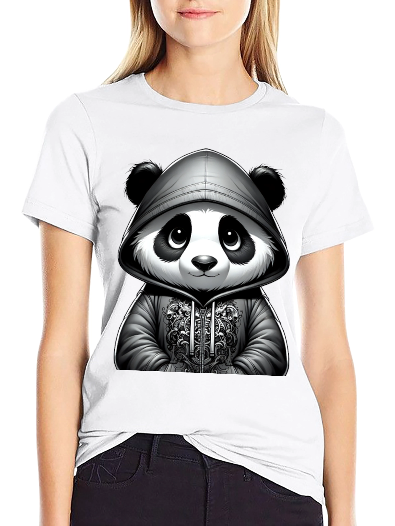Cool Panda Hoodie T-Shirt
