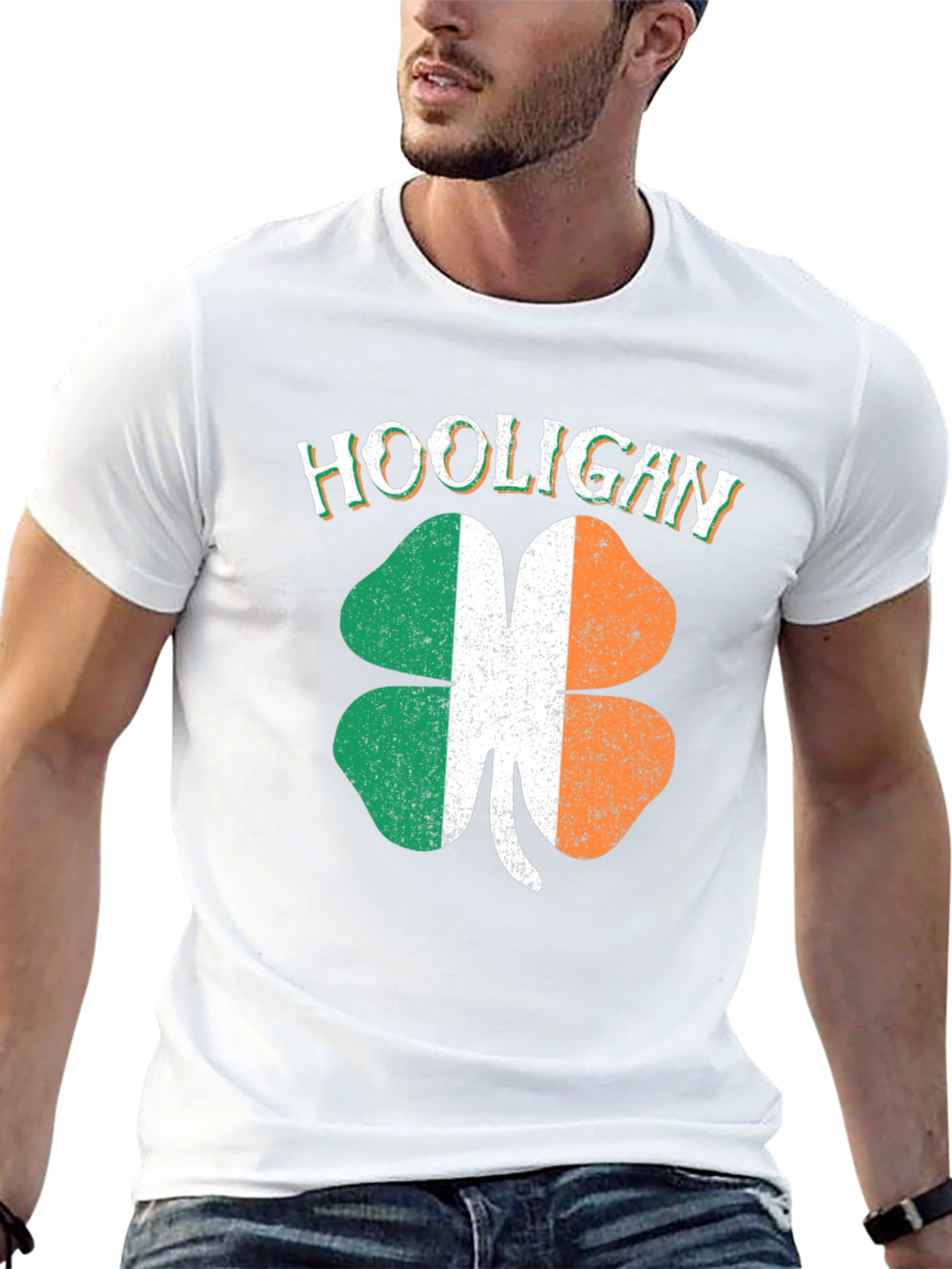 Irish Hooligan Shamrock Graphic Tee - St. Patricks Day