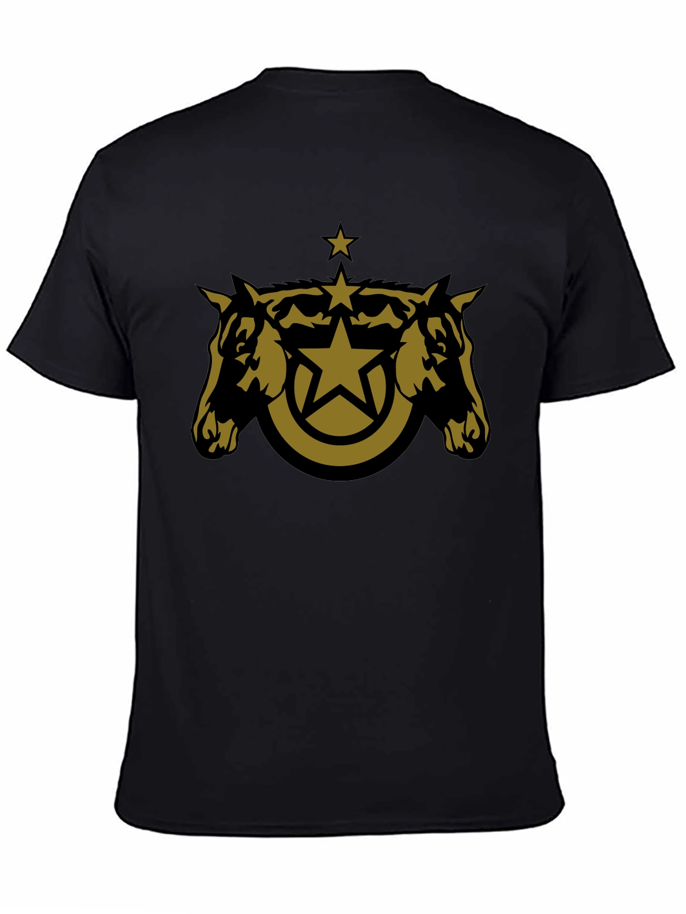 Star Horse Tee - Black Cotton Blend