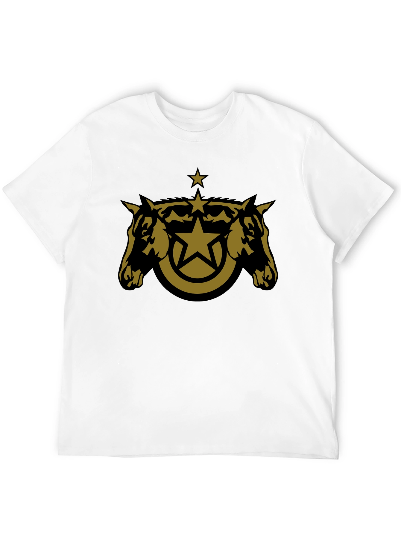 Star Horse Tee - Black Cotton Blend