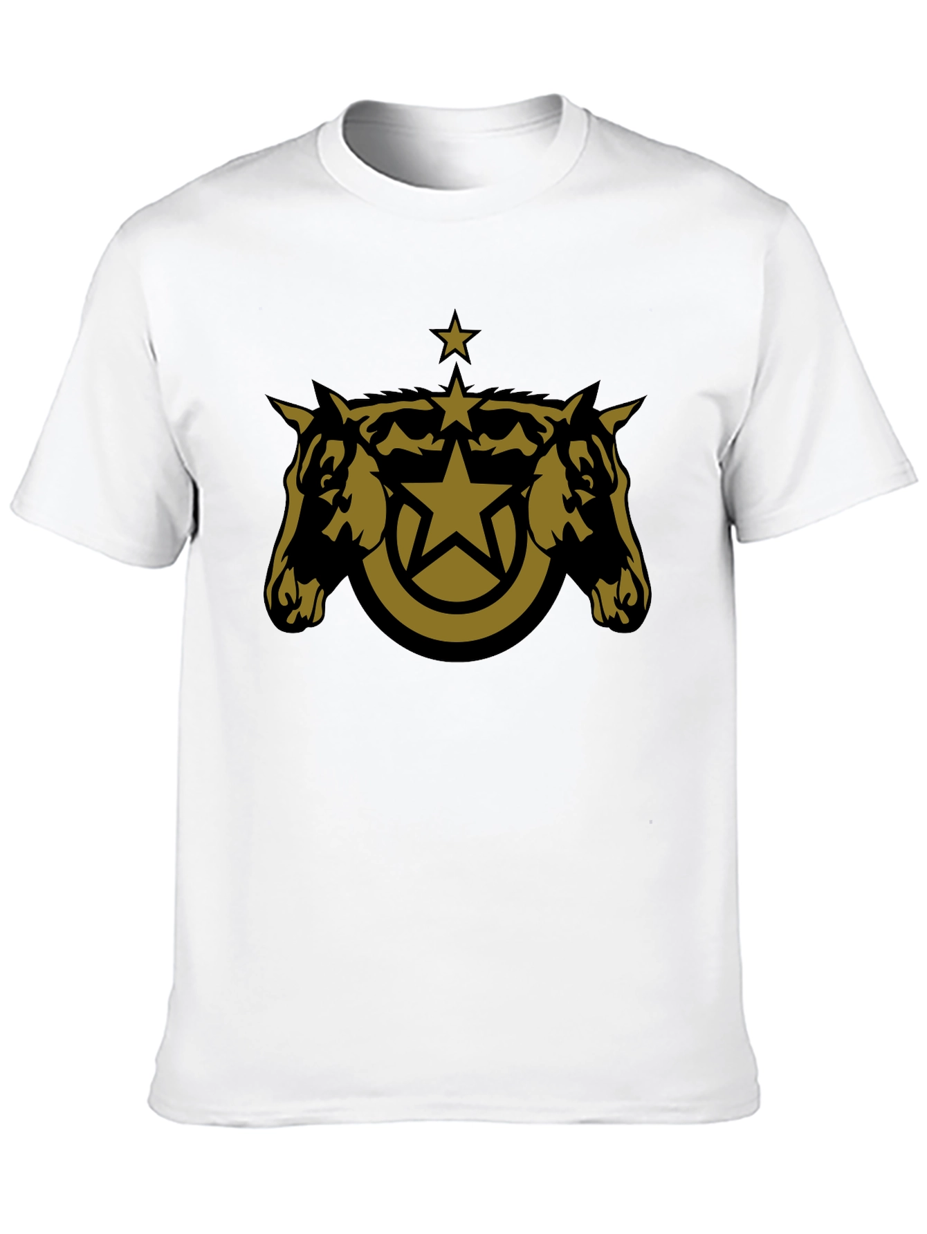 Star Horse Tee - Black Cotton Blend