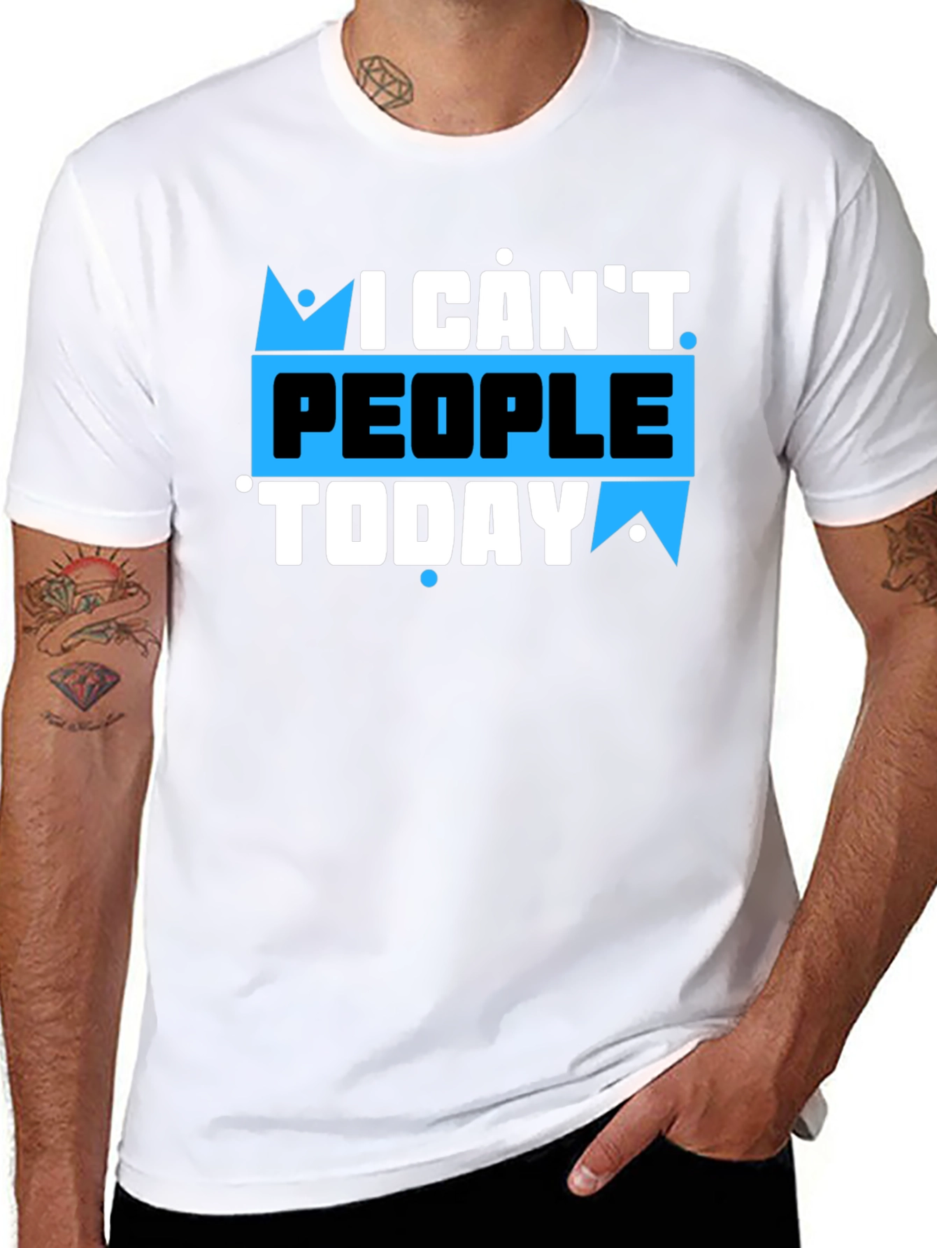 I Cant People Today Graphic T-Shirt
