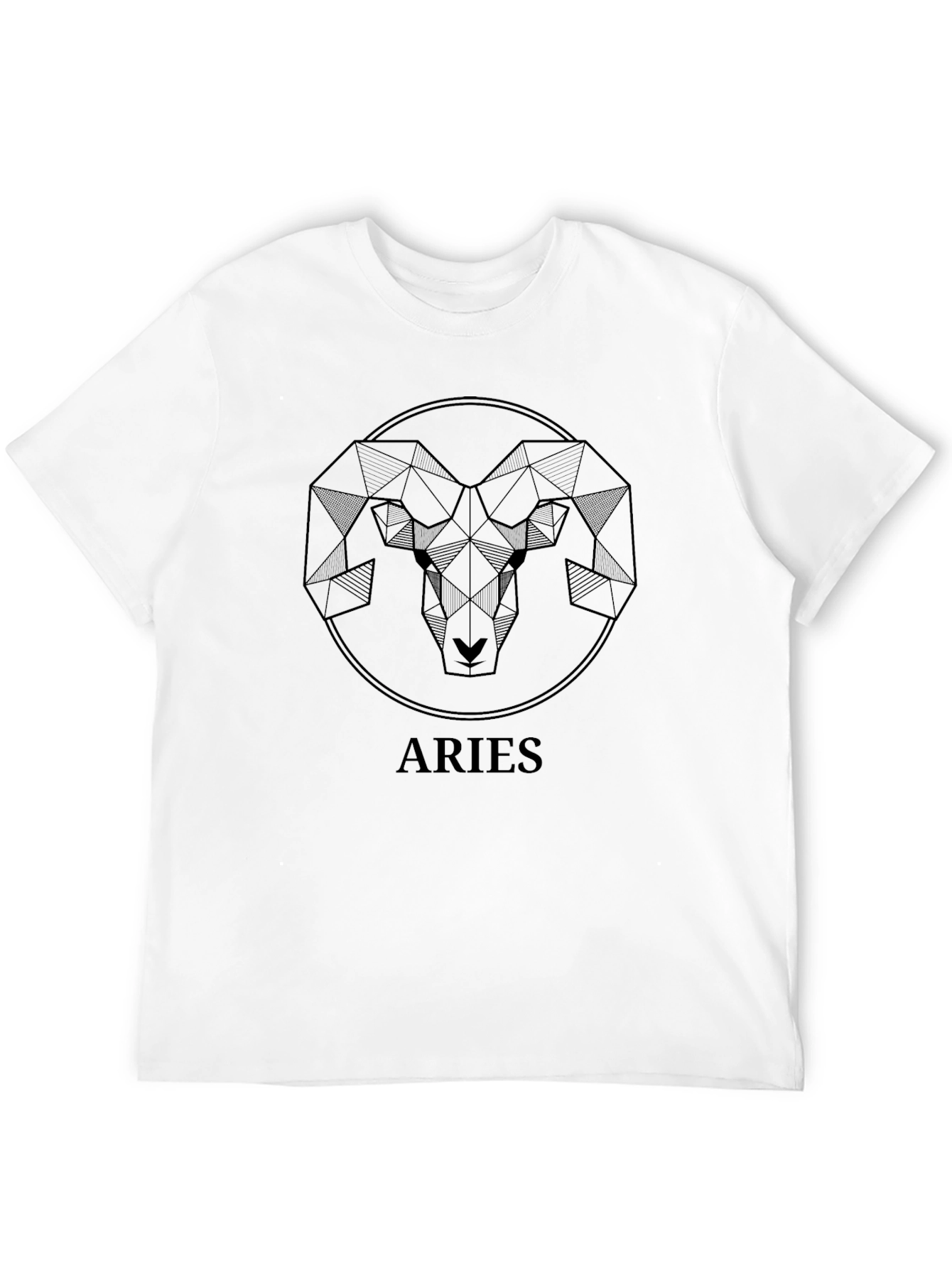 Aries Zodiac Geometric Graphic Tee