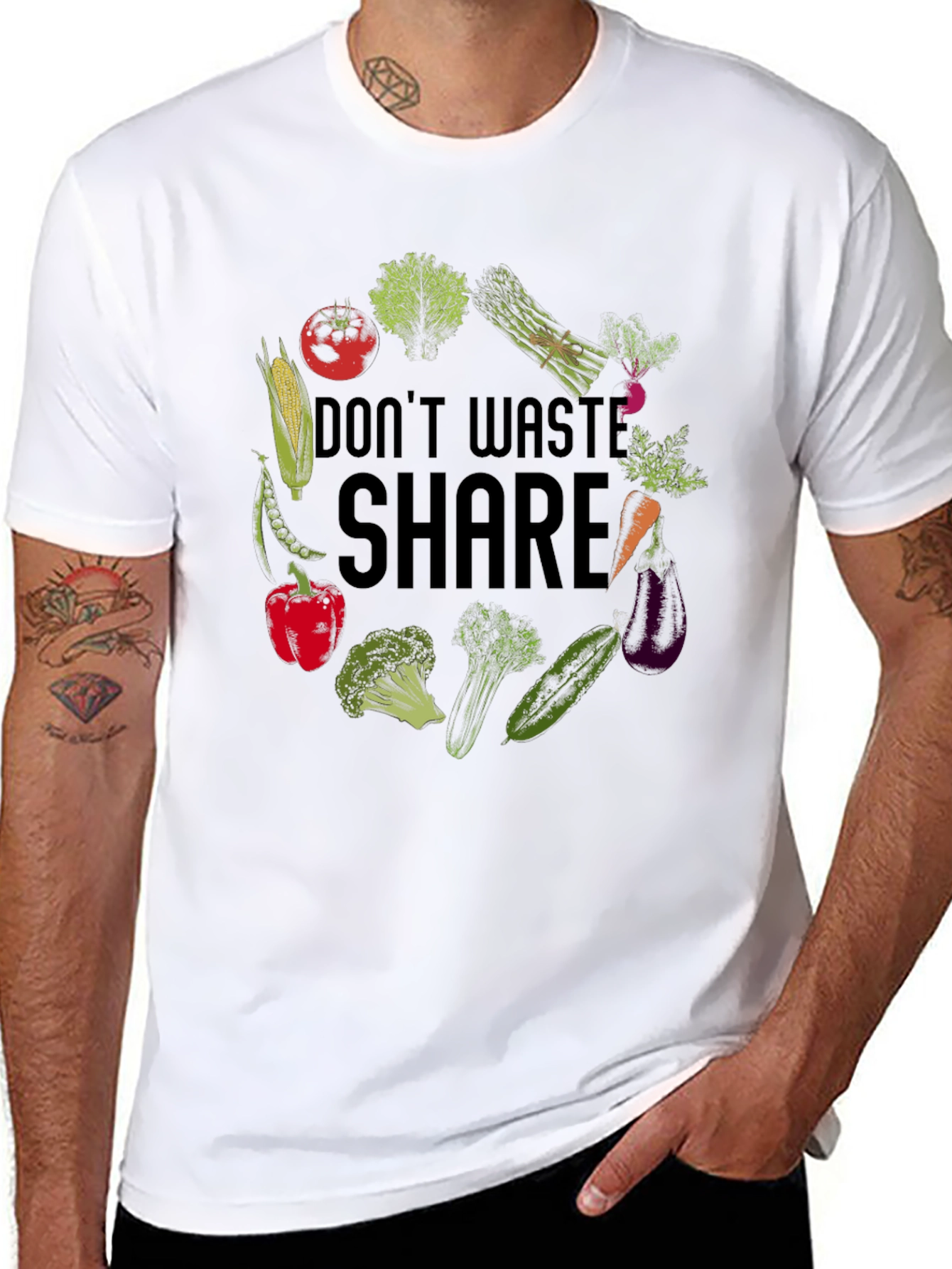 Eco-Friendly Veggie Graphic Tee