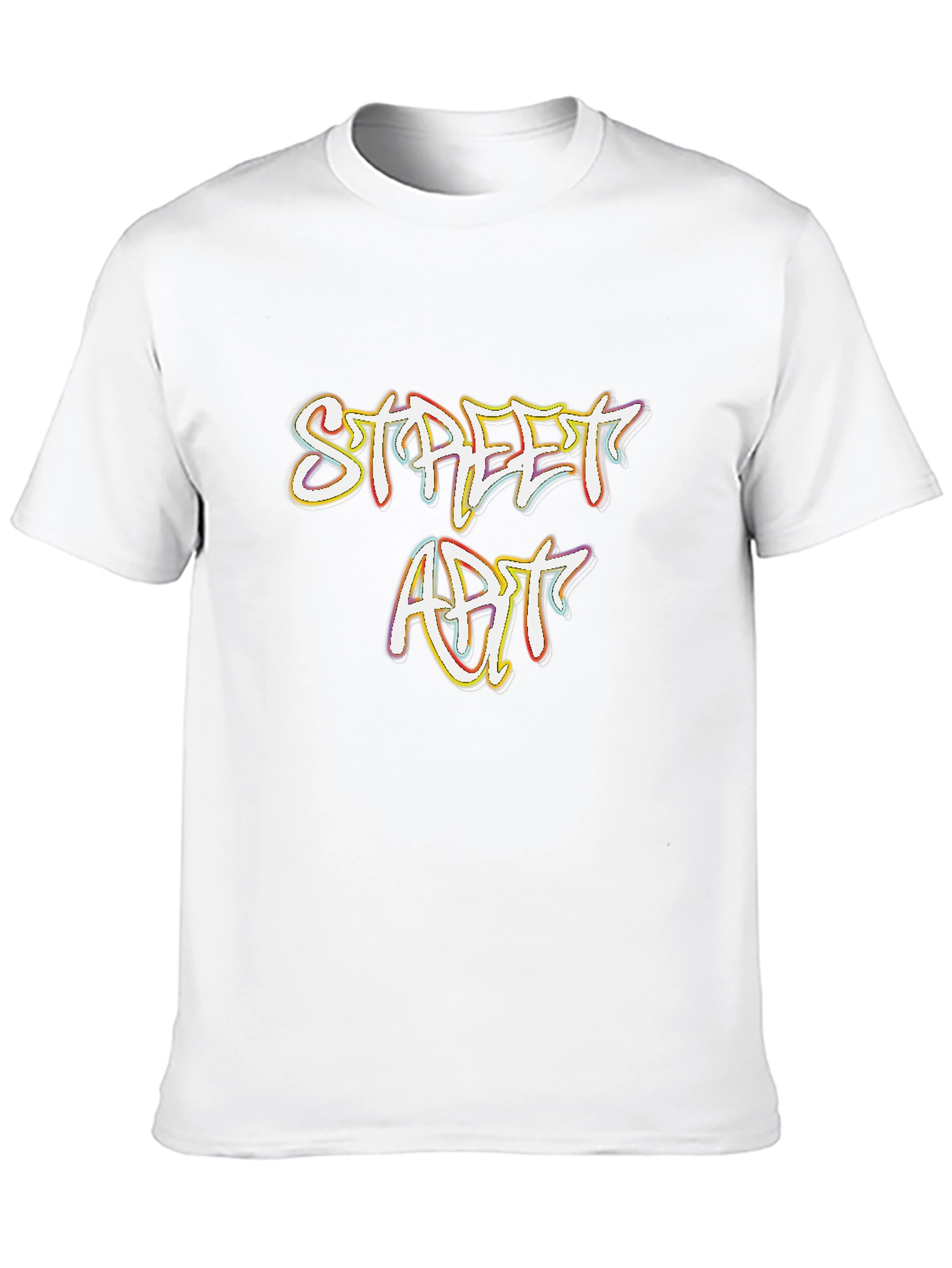 Street Art Graphic Print Black T-Shirt