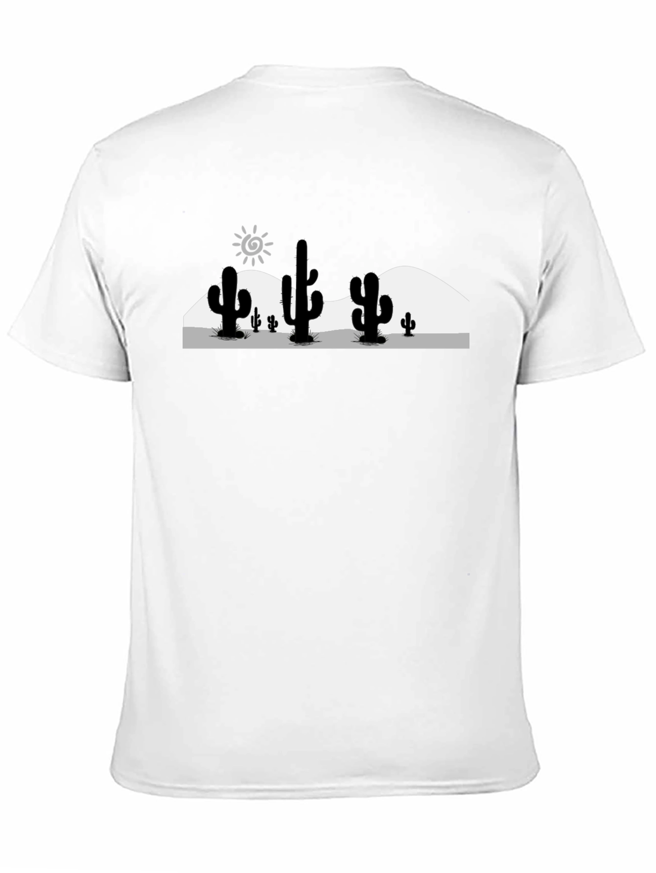 Desert Cactus Graphic T-Shirt - Black