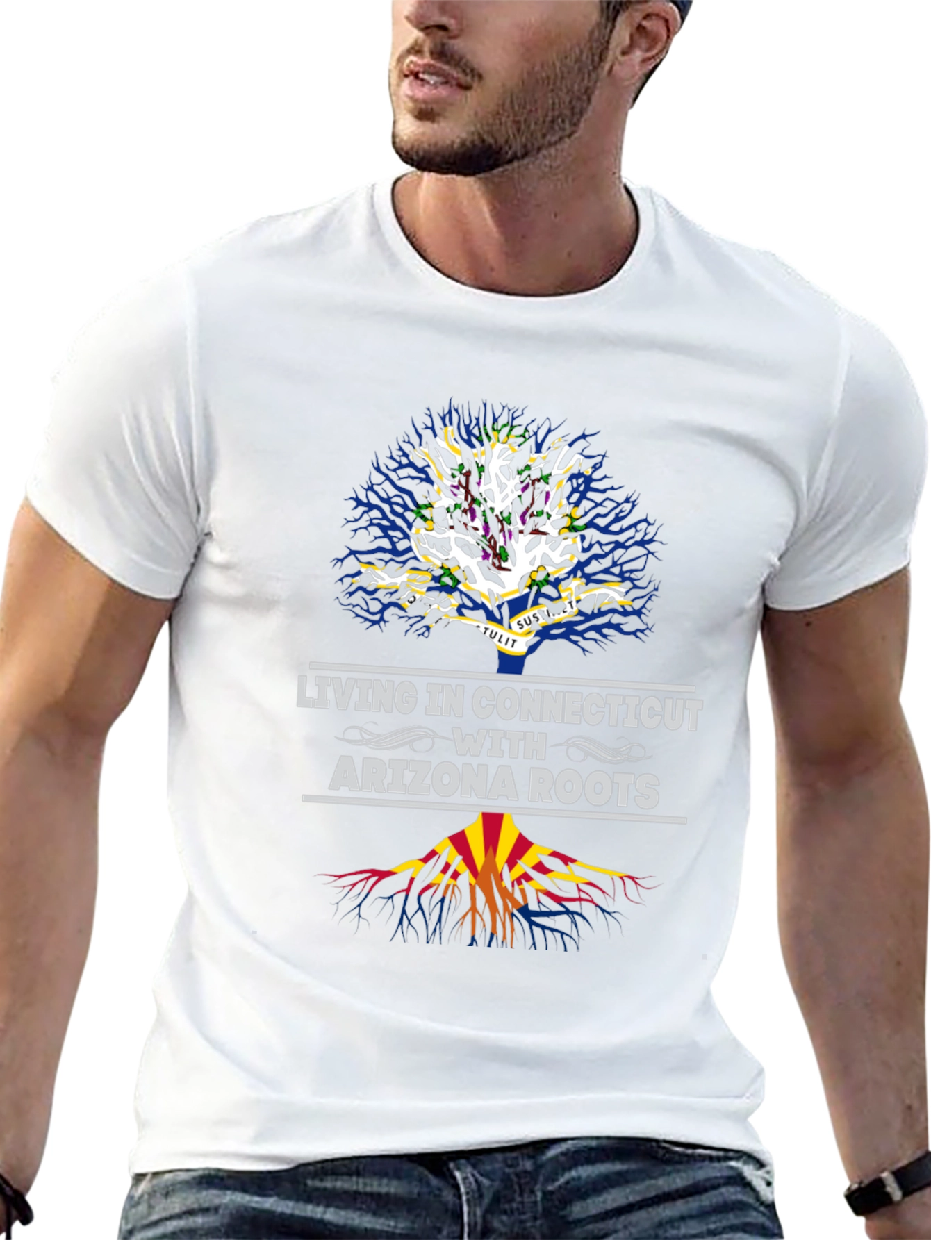 Living in Connecticut with Arizona Roots T-Shirt