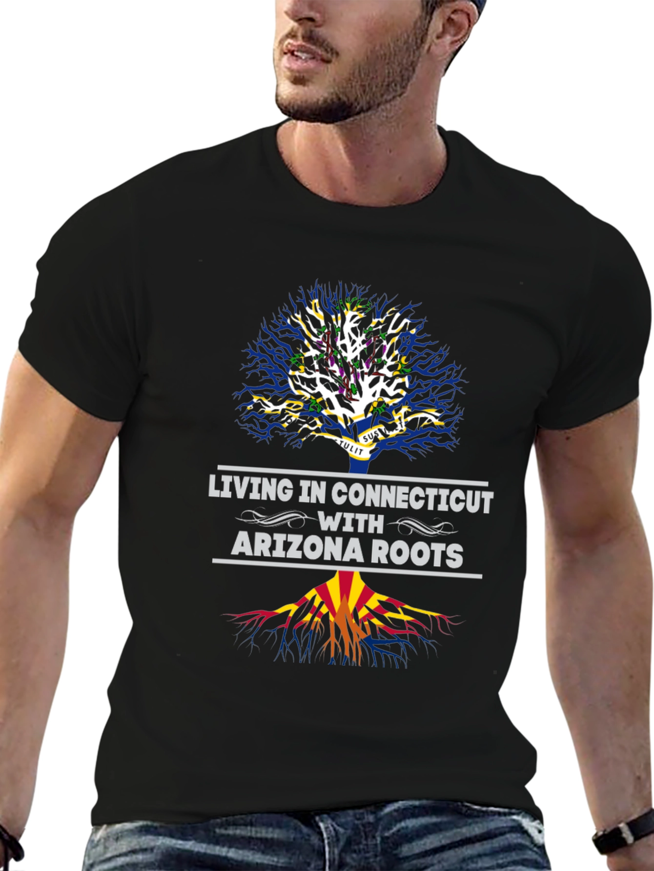 Living in Connecticut with Arizona Roots T-Shirt