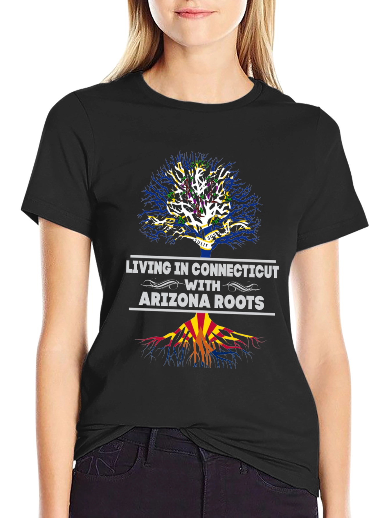 Living in Connecticut with Arizona Roots T-Shirt