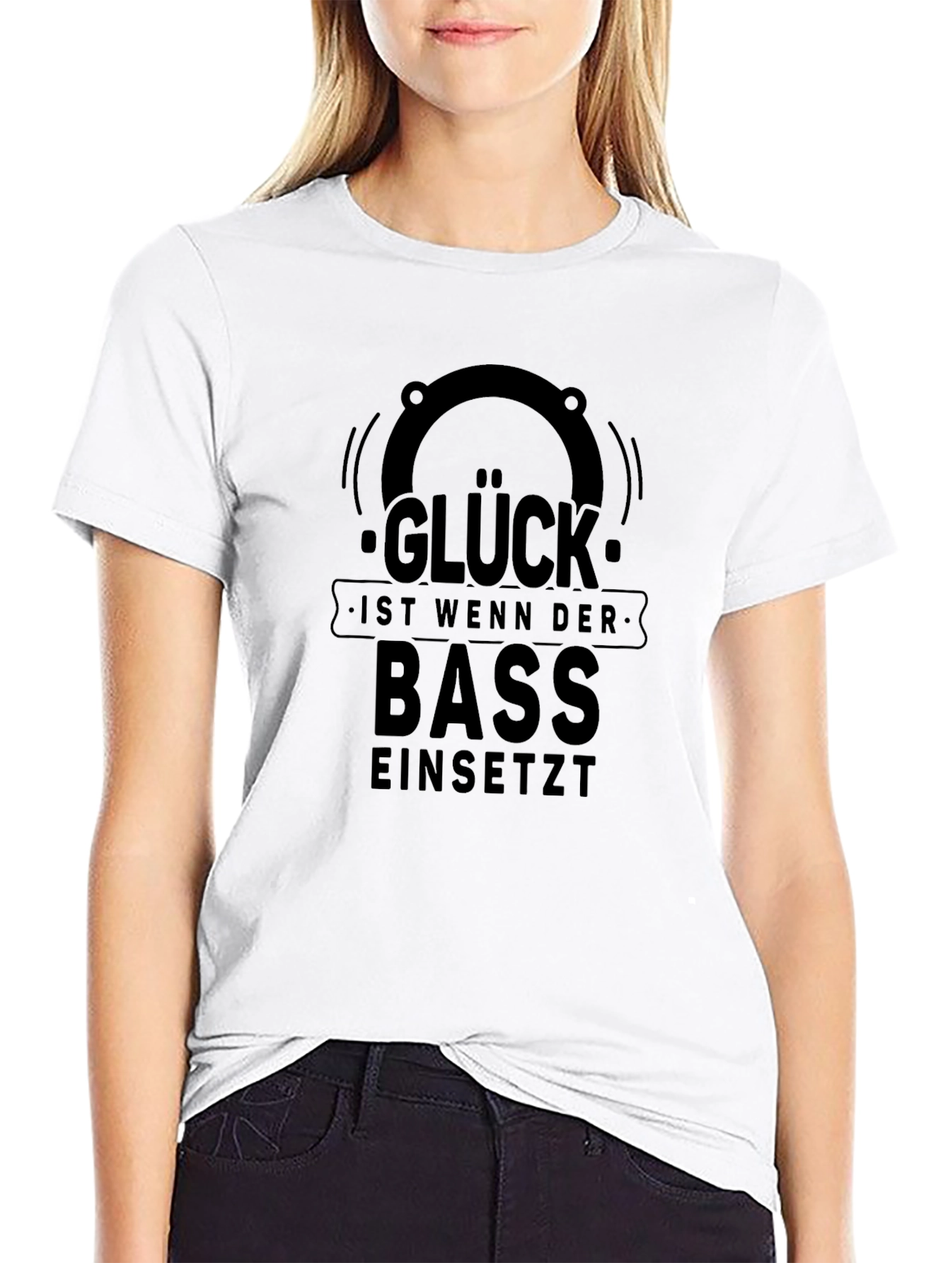 Glück Bass T-Shirt - Black Graphic Tee
