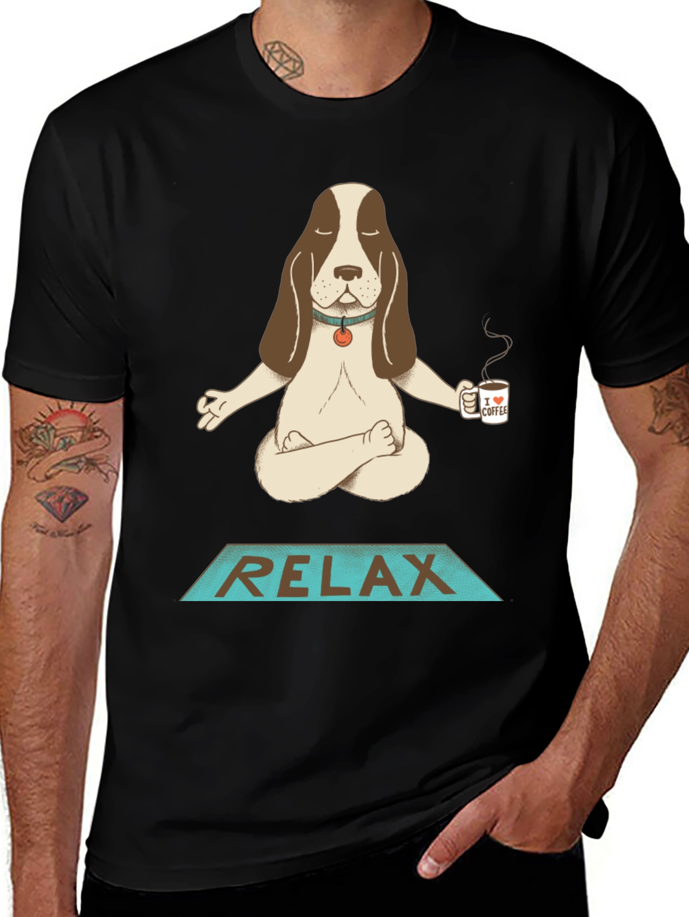 Relax Dog Meditation T-Shirt