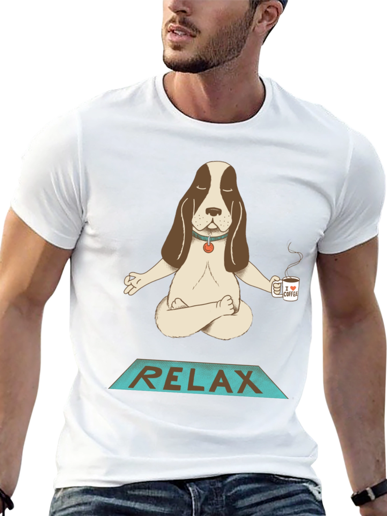 Relax Dog Meditation T-Shirt