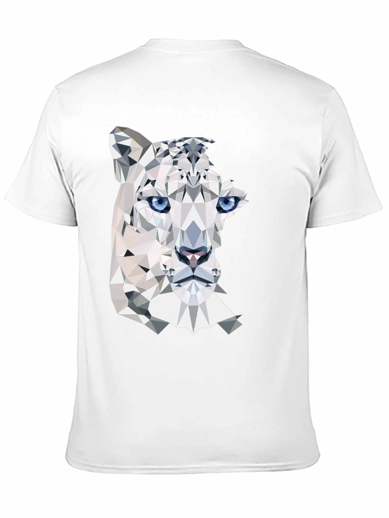 Geometric Snow Leopard Graphic Tee