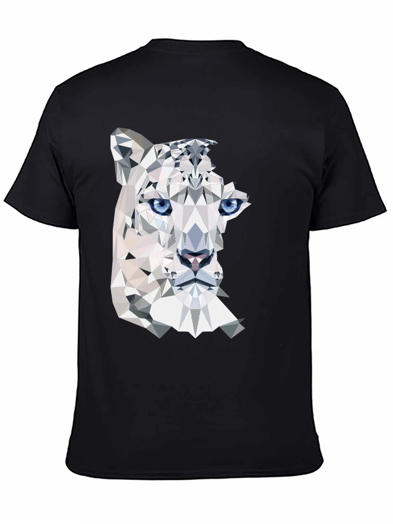 Geometric Snow Leopard Graphic Tee