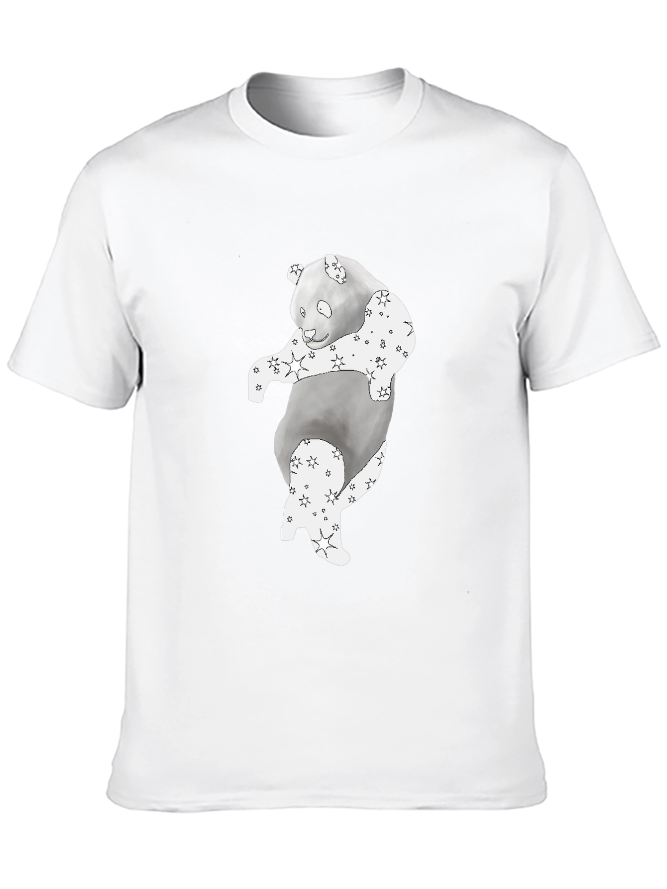 Panda Star Print T-Shirt
