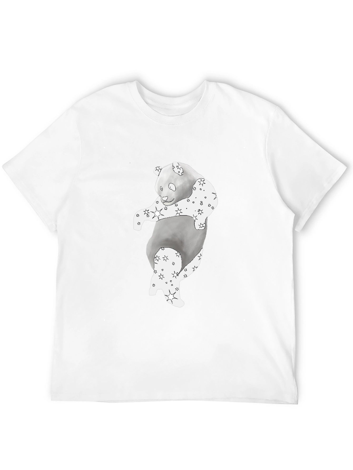 Panda Star Print T-Shirt