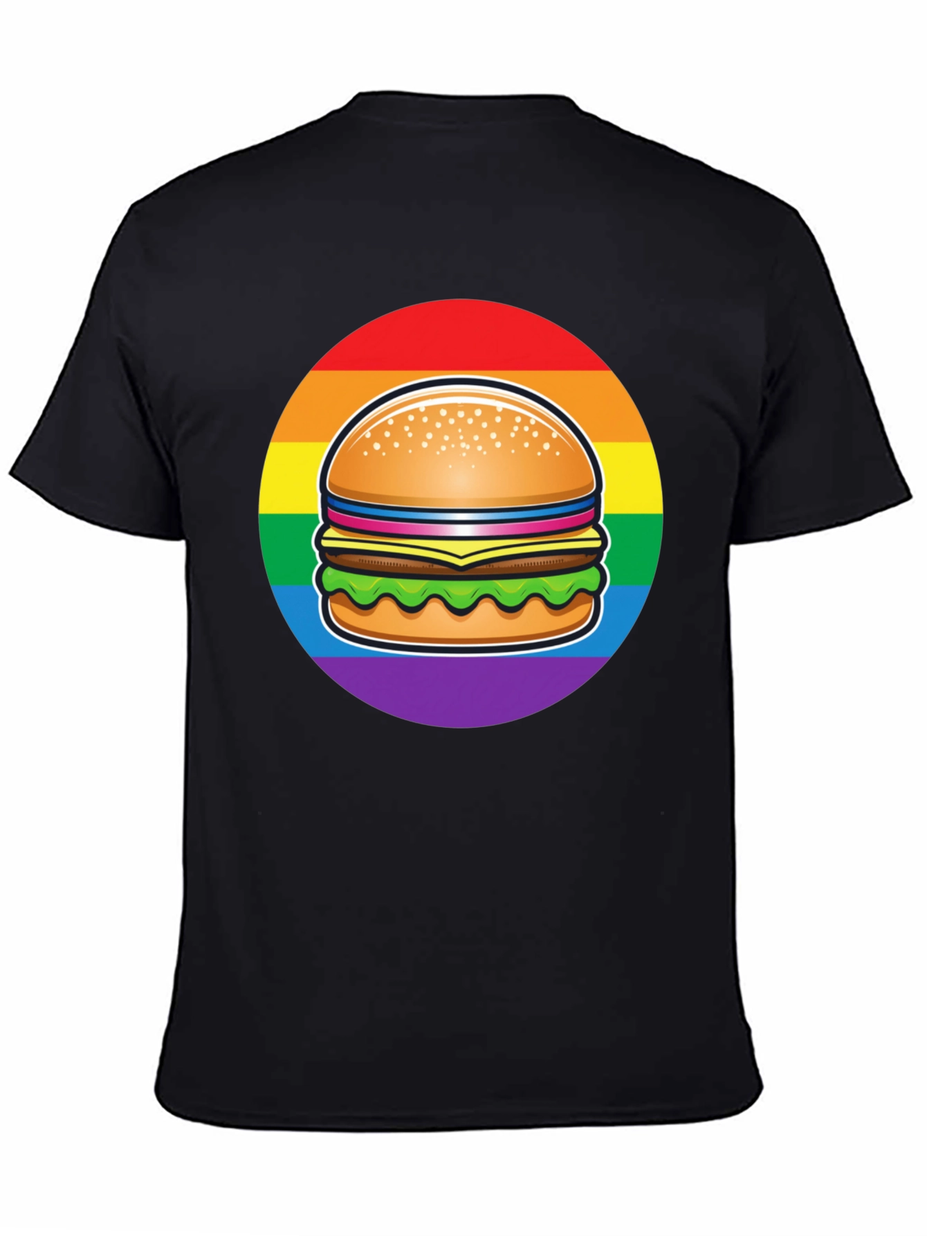 LGBTQ Burger Graphic Tee - Pride Celebration Shirt