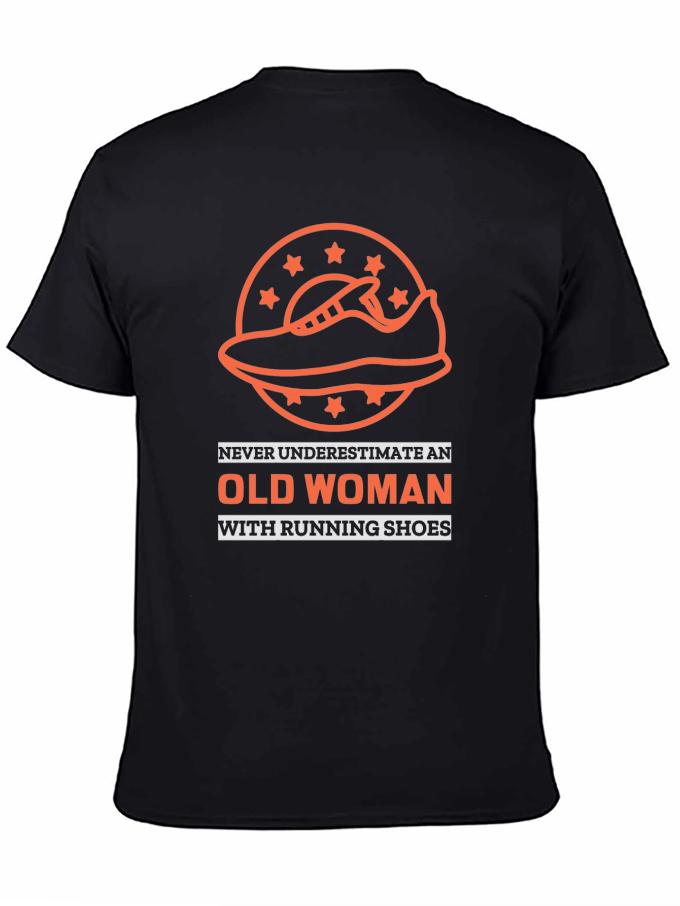 Funny Old Woman Running Shoes T-Shirt