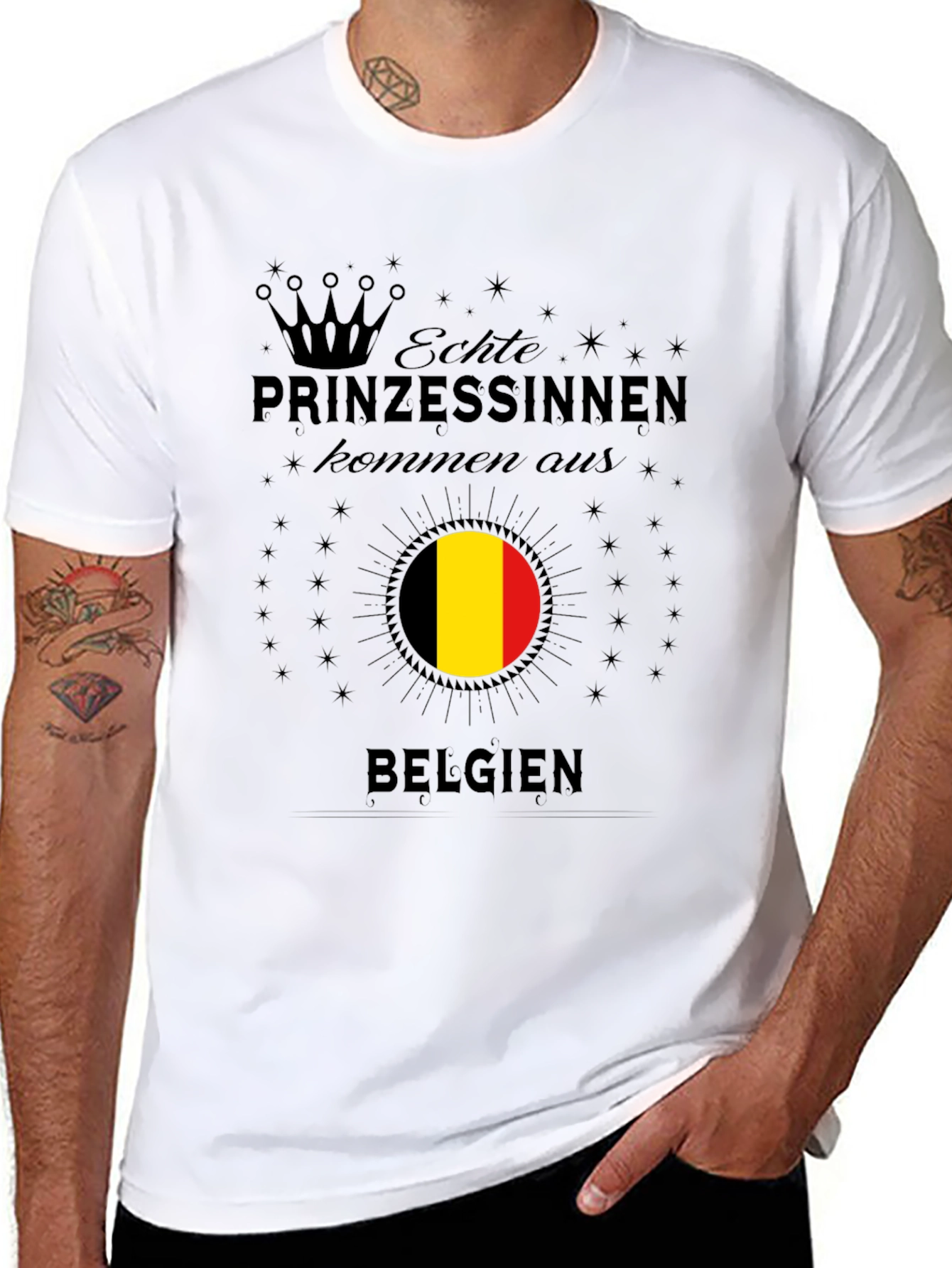 Belgien Princess T-Shirt - Black