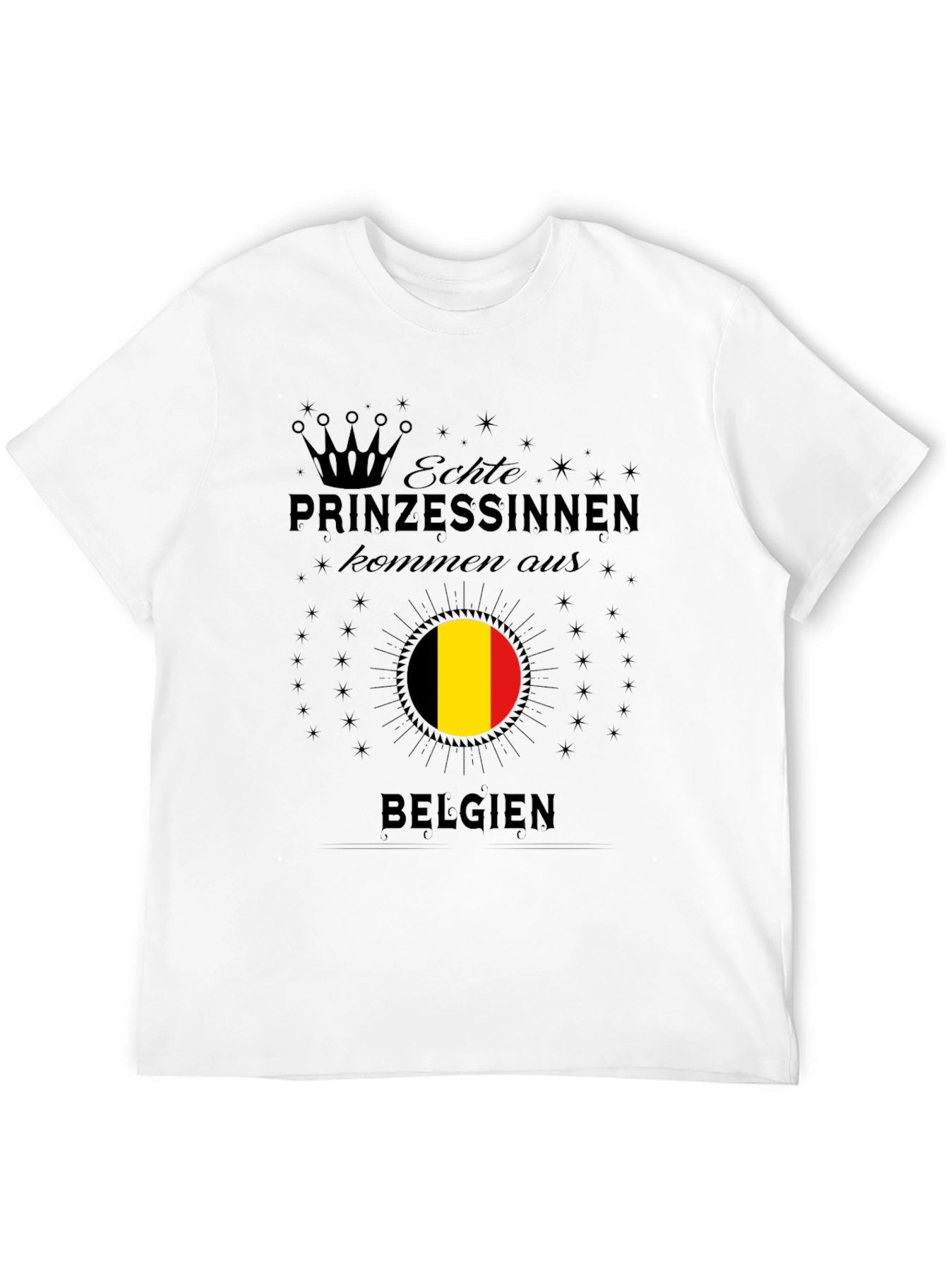 Belgien Princess T-Shirt - Black