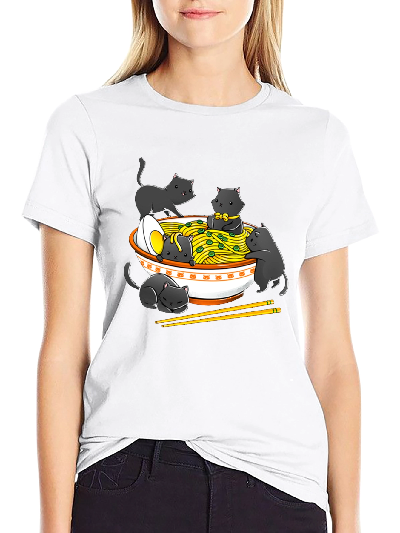 Ramen Cat T-Shirt - Unique Graphic Tee