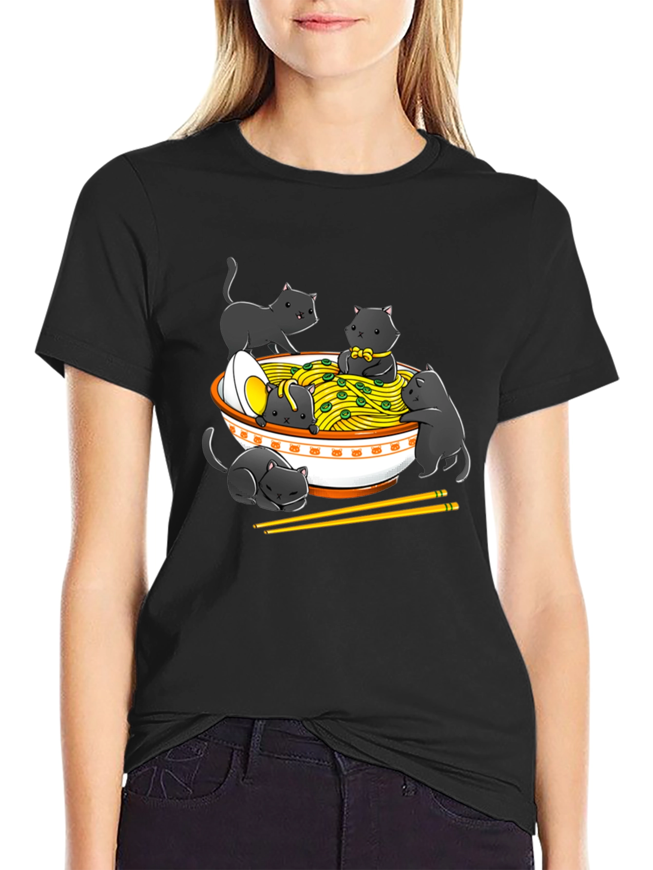 Ramen Cat T-Shirt - Unique Graphic Tee