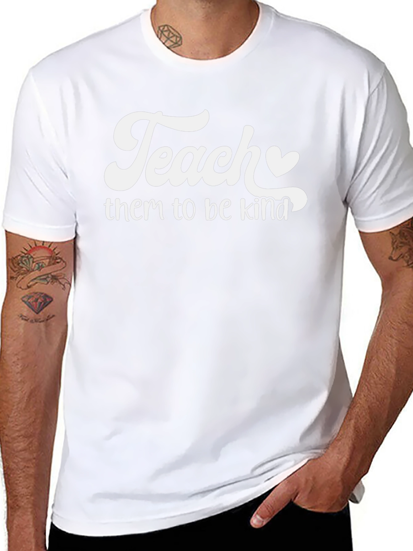 Teach Them To Be Kind Graphic T-Shirt