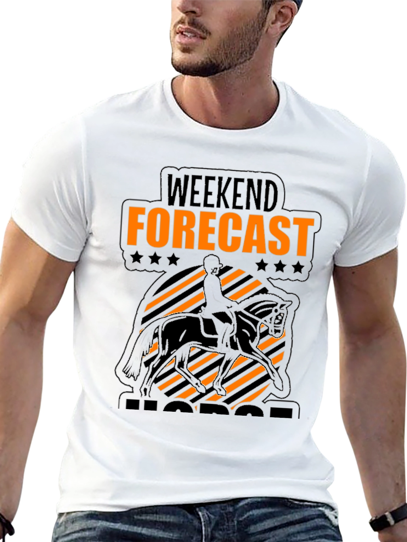Weekend Forecast Horse Riding T-Shirt