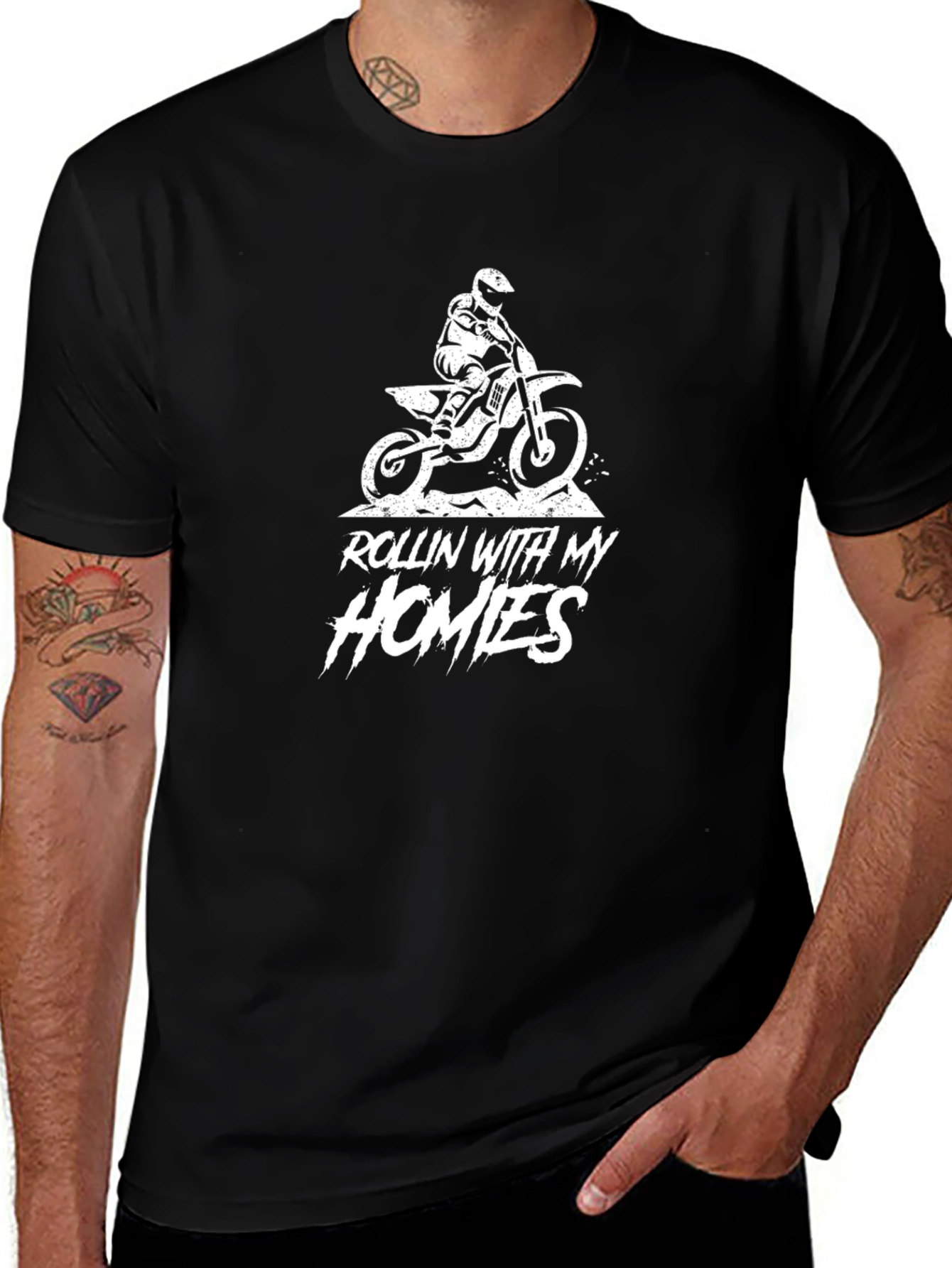 Rollin With My Homies Dirt Bike T-Shirt