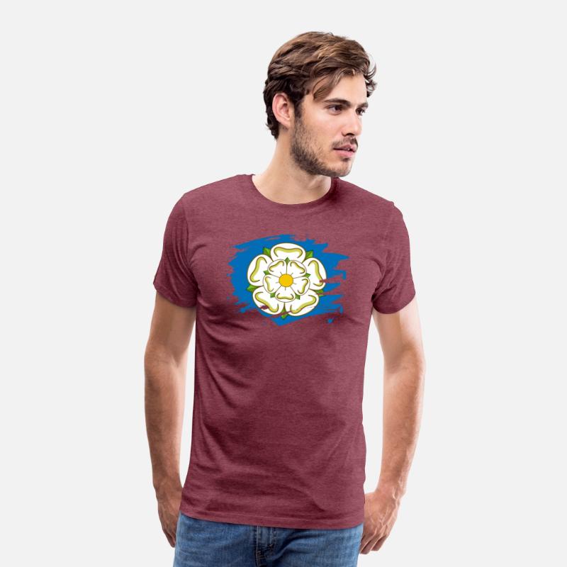 Yorkshire Flag Paint Splatter Design