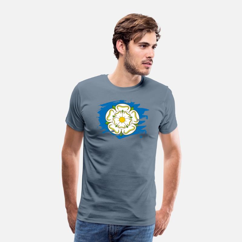 Yorkshire Flag Paint Splatter Design