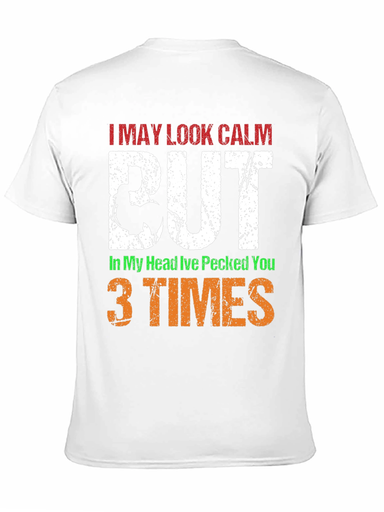 Calm Rooster Graphic Tee - Funny Novelty T-Shirt