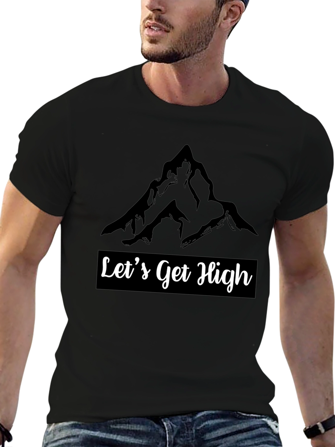 Lets Get High Mountain Graphic Tee