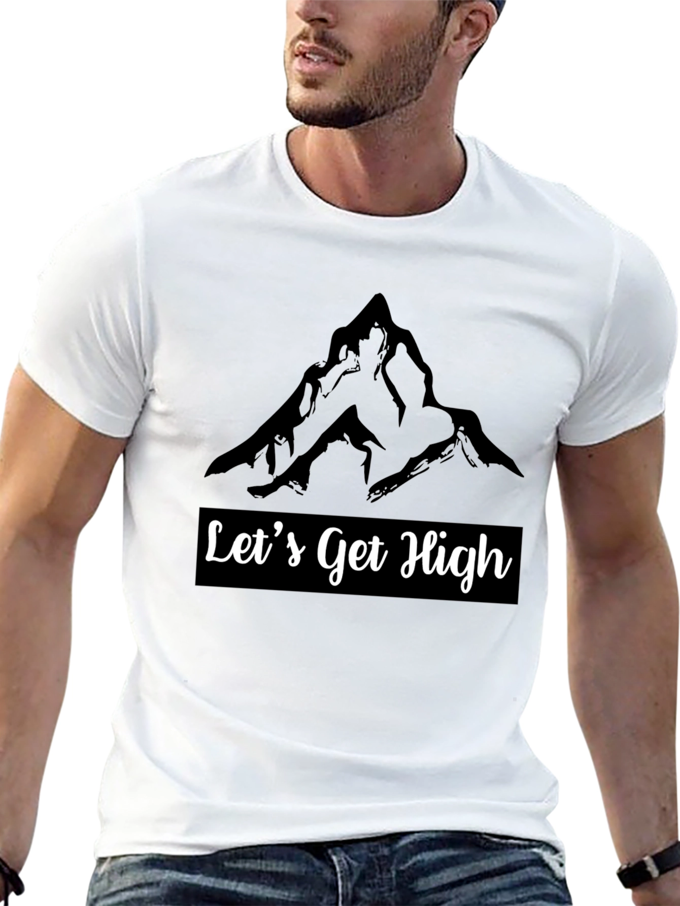 Lets Get High Mountain Graphic Tee