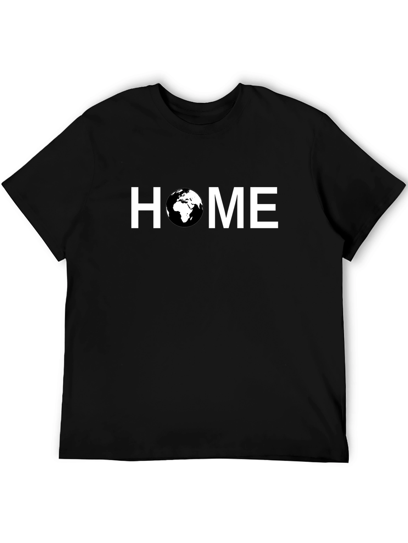 Earth Home T-Shirt - Black Graphic Tee