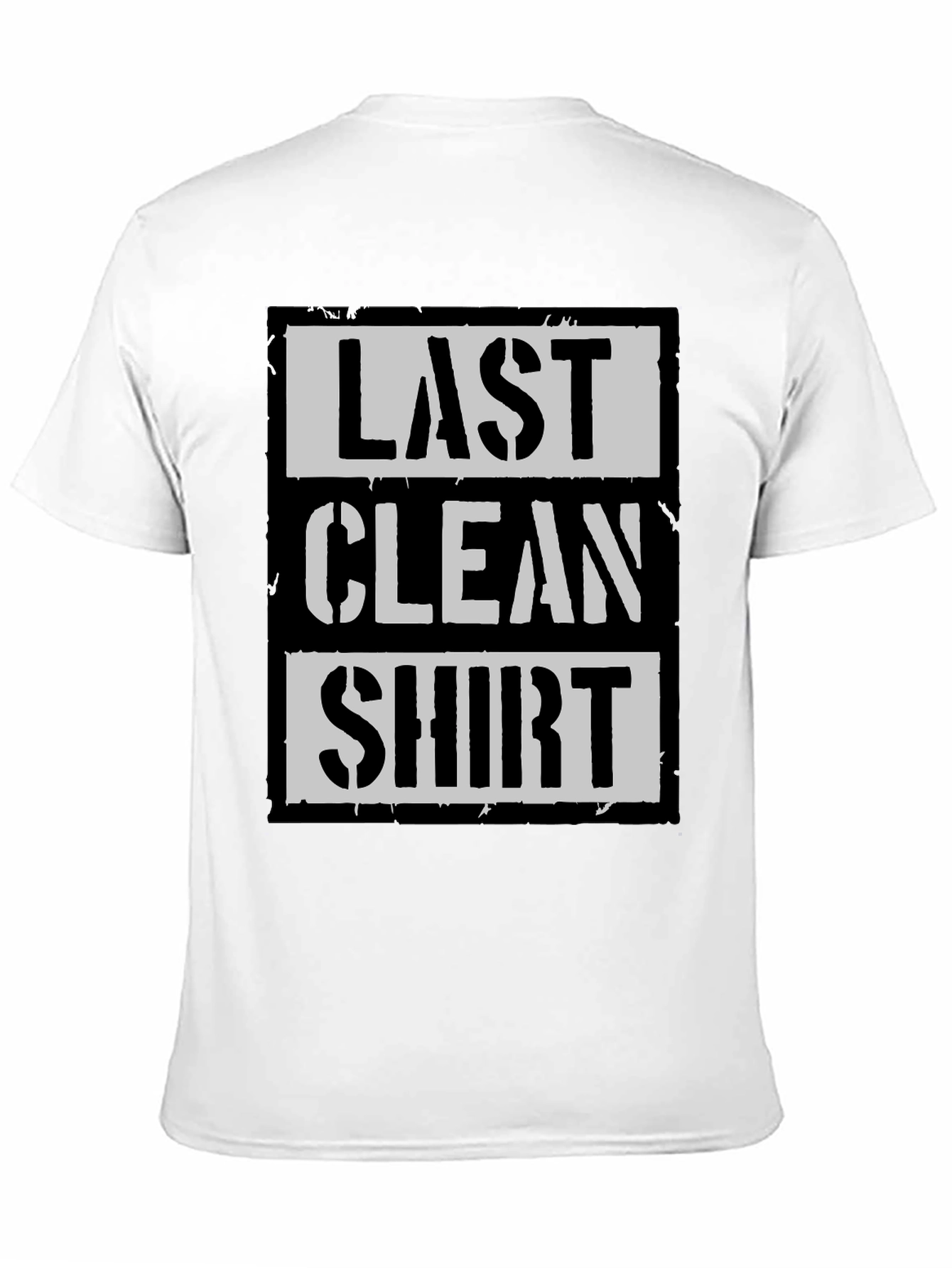 Last Clean Shirt Graphic Tee - Black Cotton