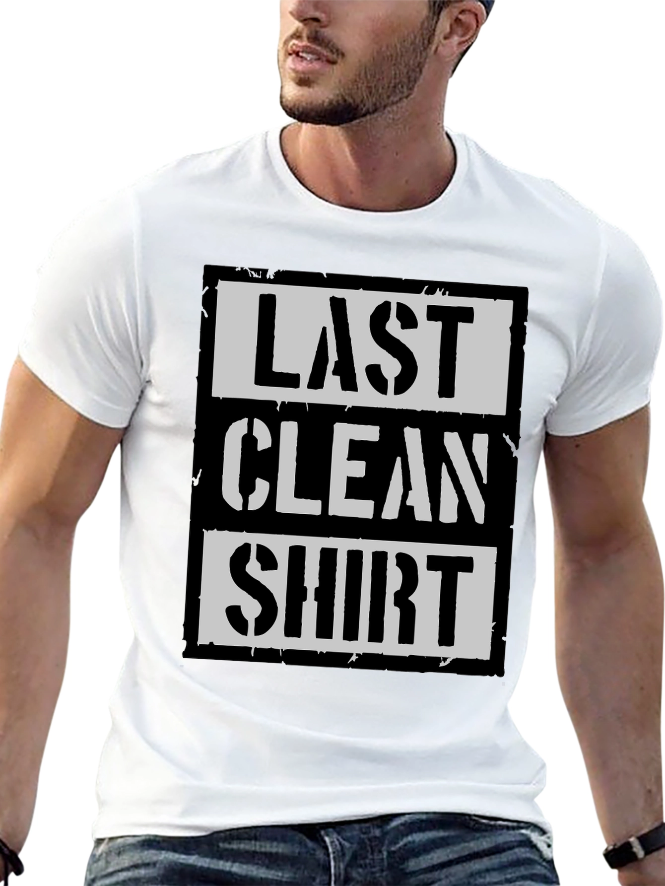 Last Clean Shirt Graphic Tee - Black Cotton