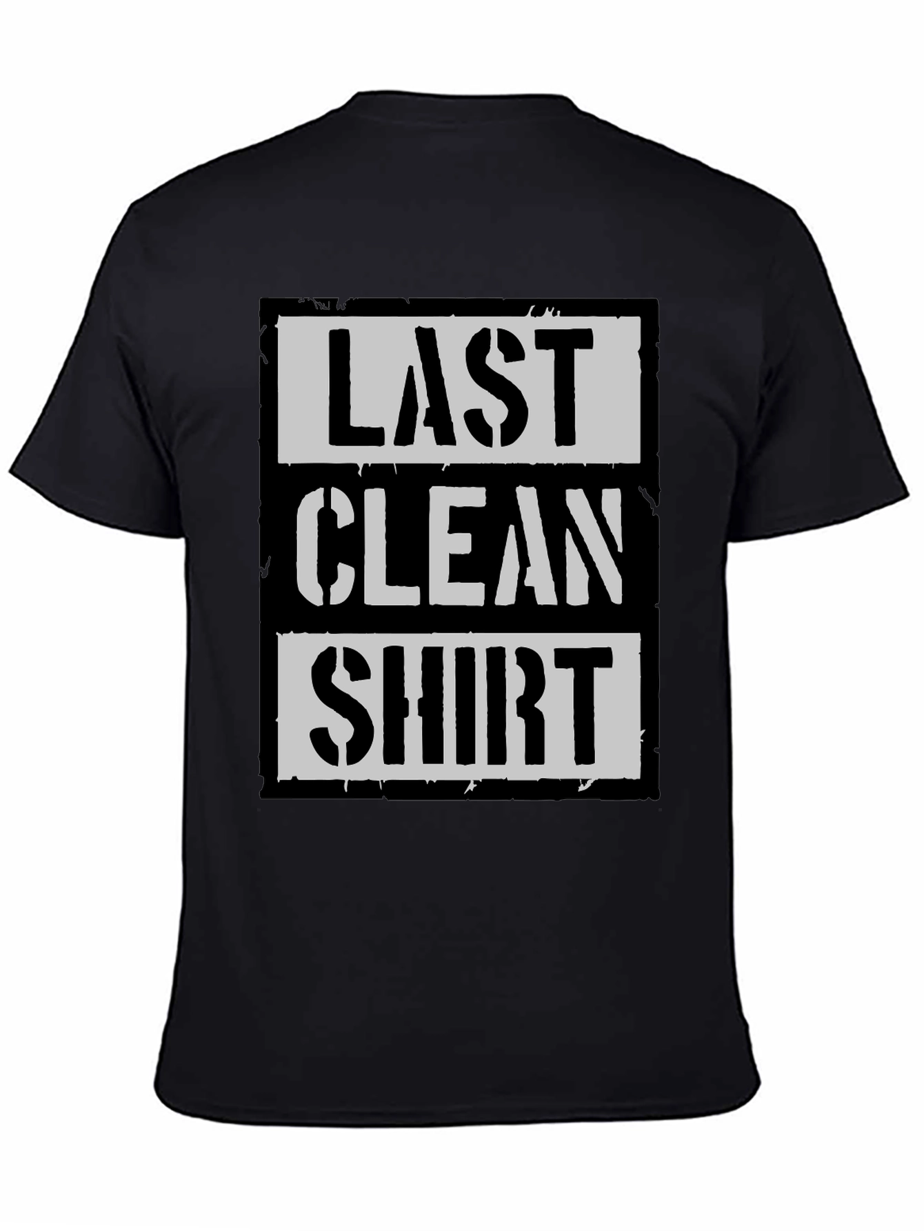 Last Clean Shirt Graphic Tee - Black Cotton