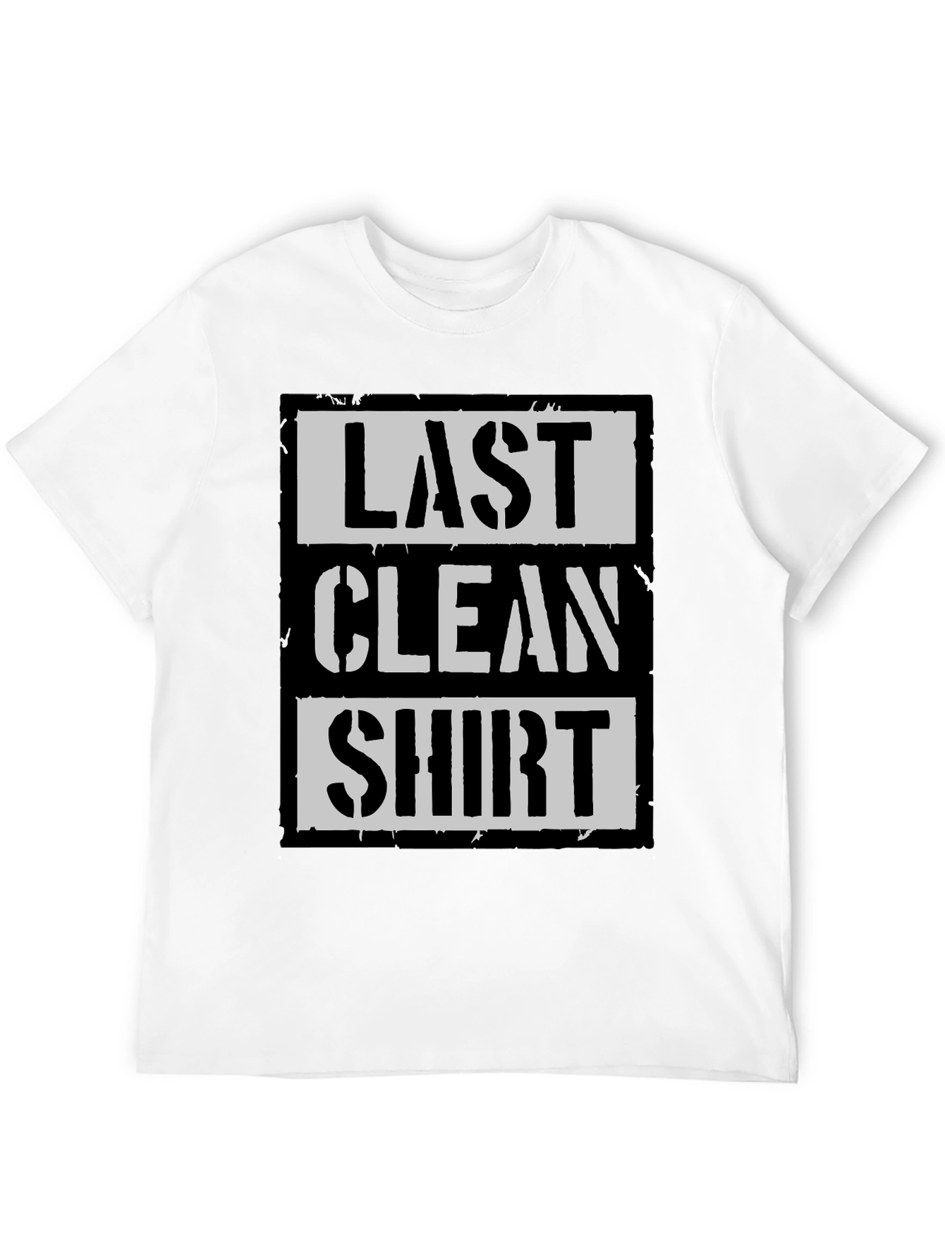 Last Clean Shirt Graphic Tee - Black Cotton