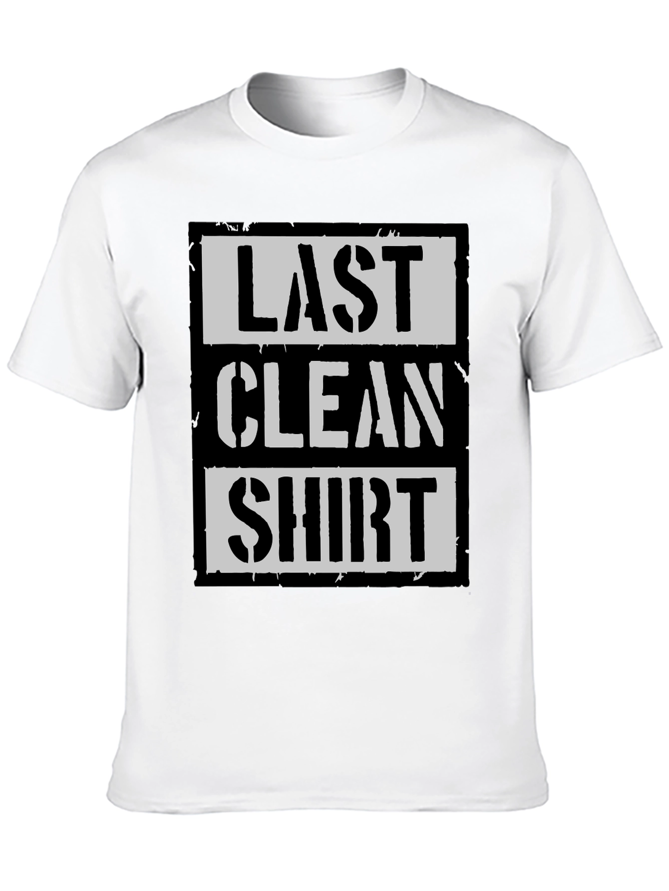 Last Clean Shirt Graphic Tee - Black Cotton