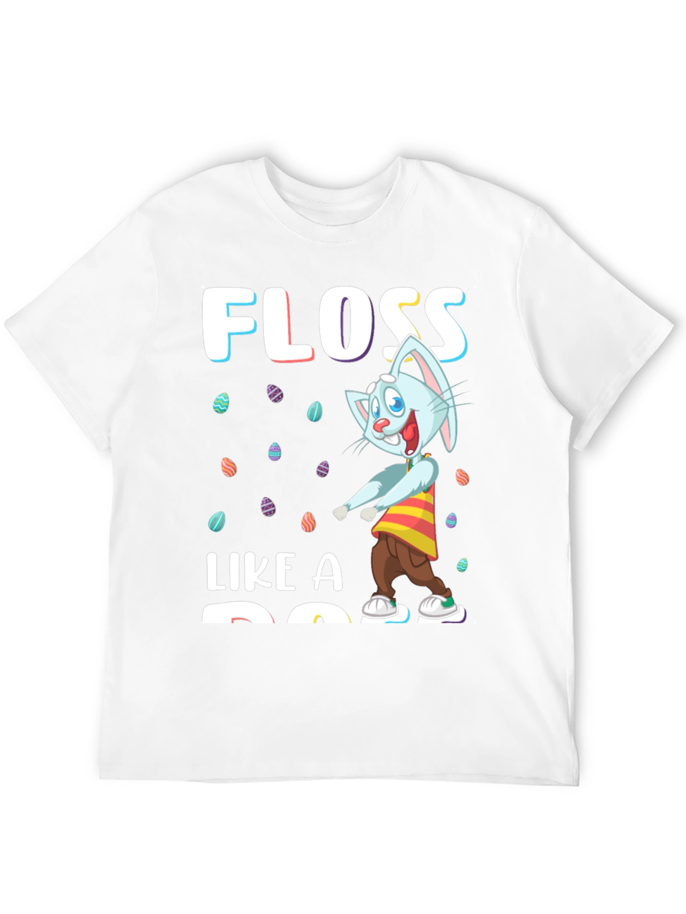 Easter Bunny Floss Like A Boss Black T-Shirt