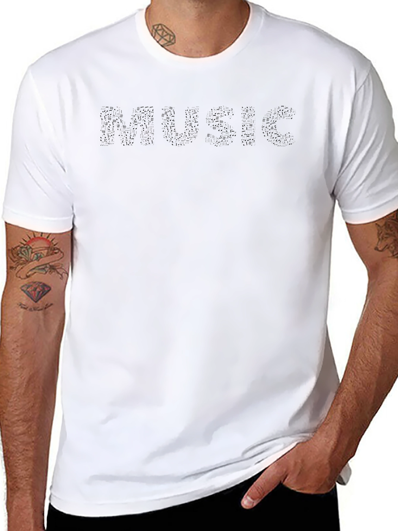 Music Black Graphic Tee