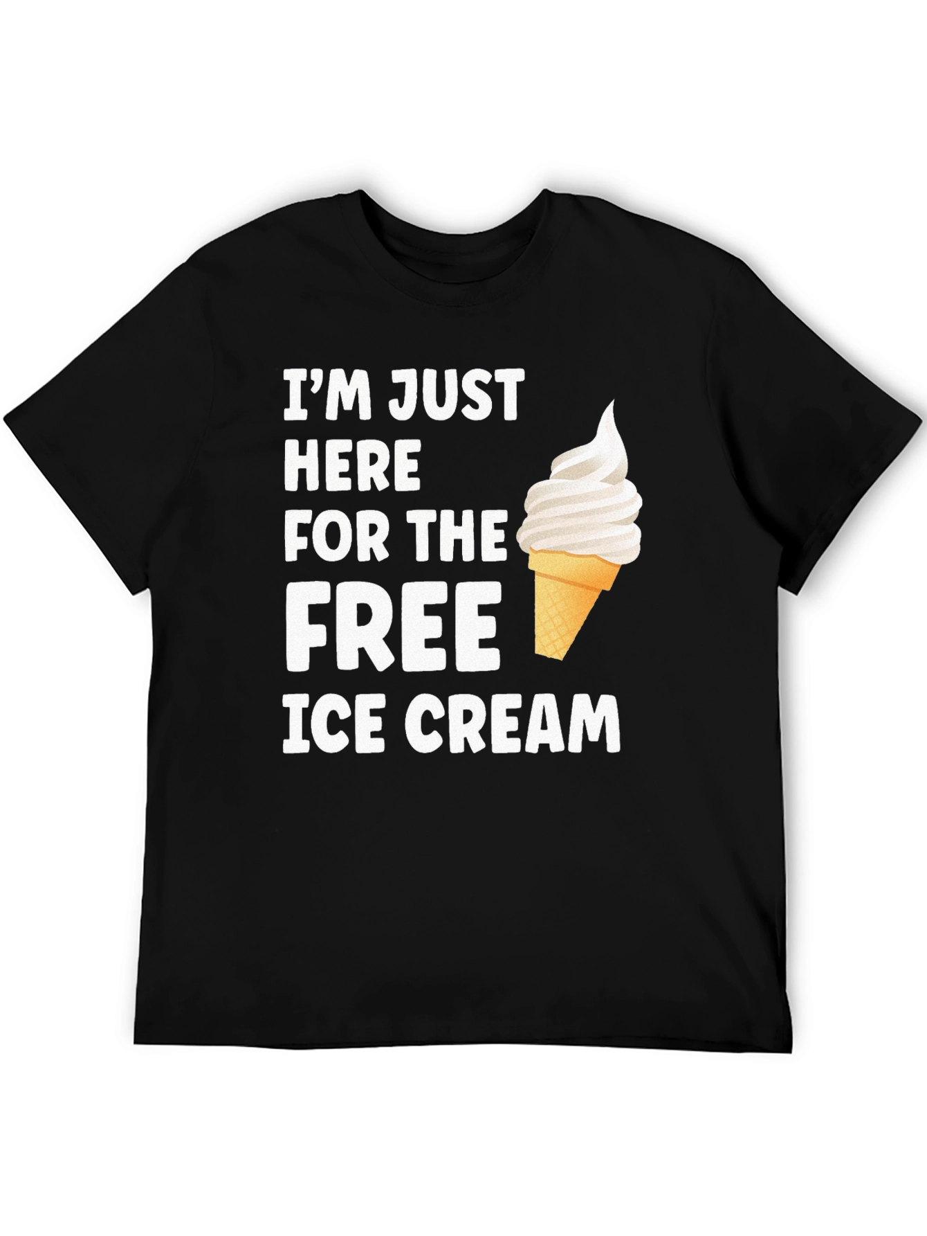 Free Ice Cream Graphic Tee - Soft Cotton Blend