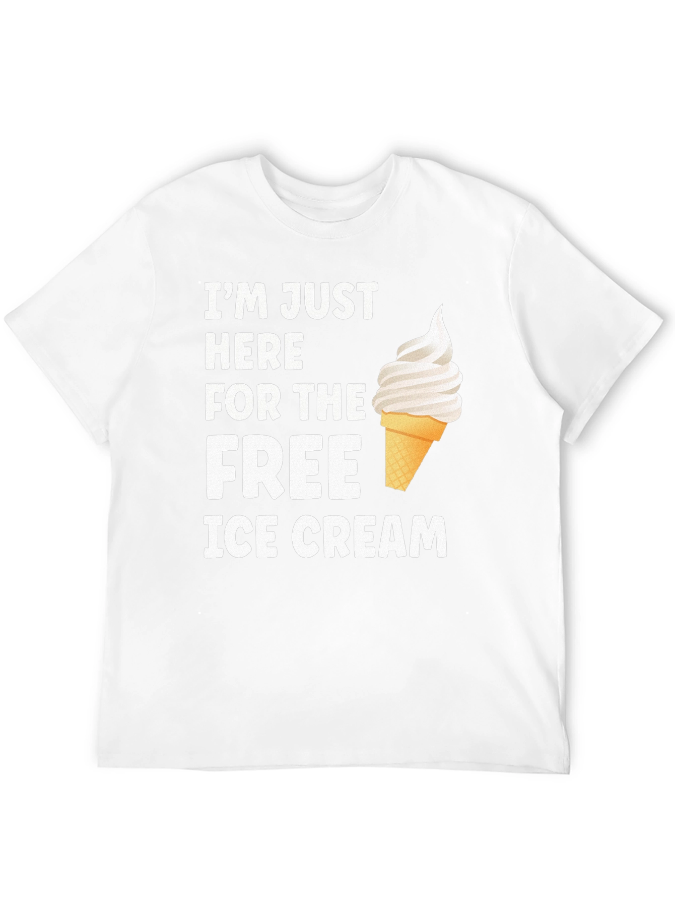 Free Ice Cream Graphic Tee - Soft Cotton Blend