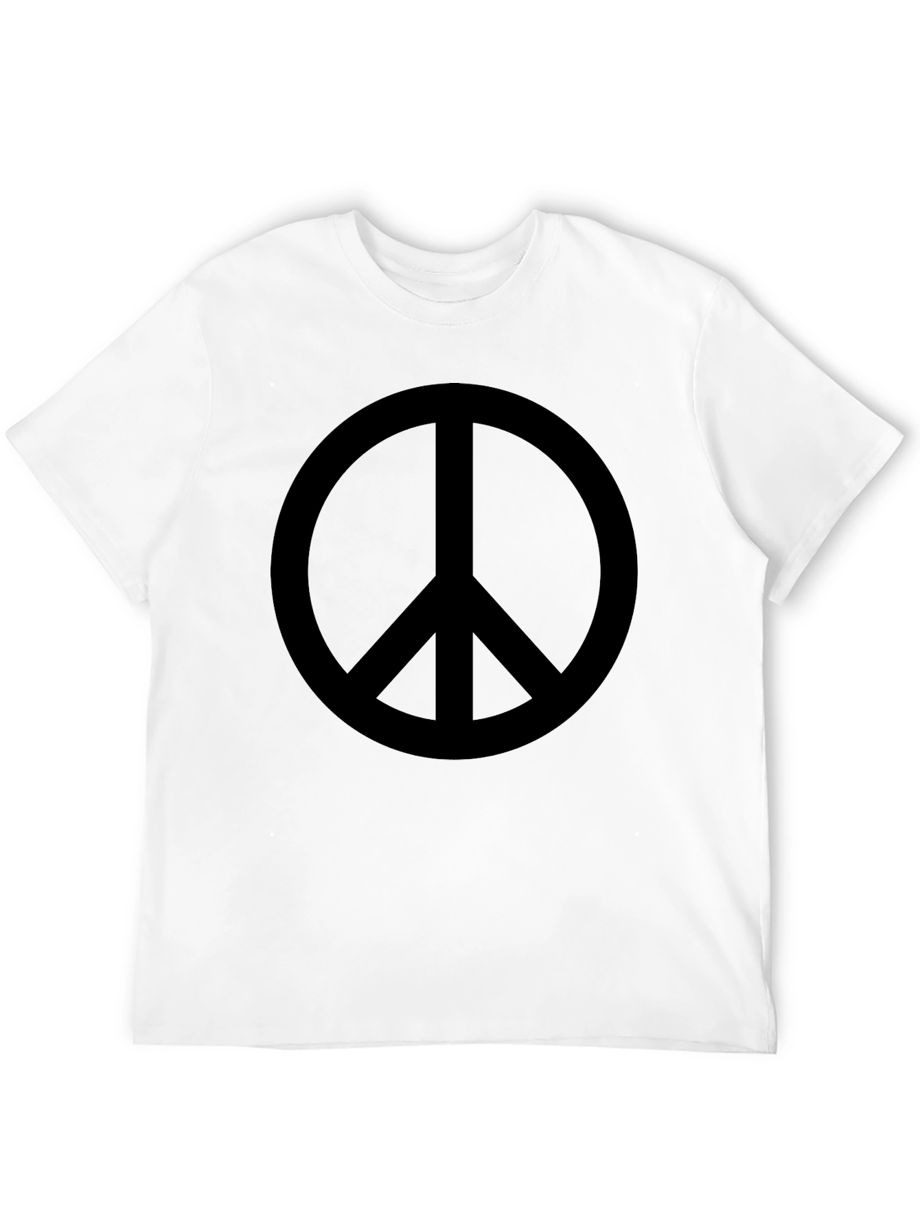 Peace Sign Black Graphic T-Shirt