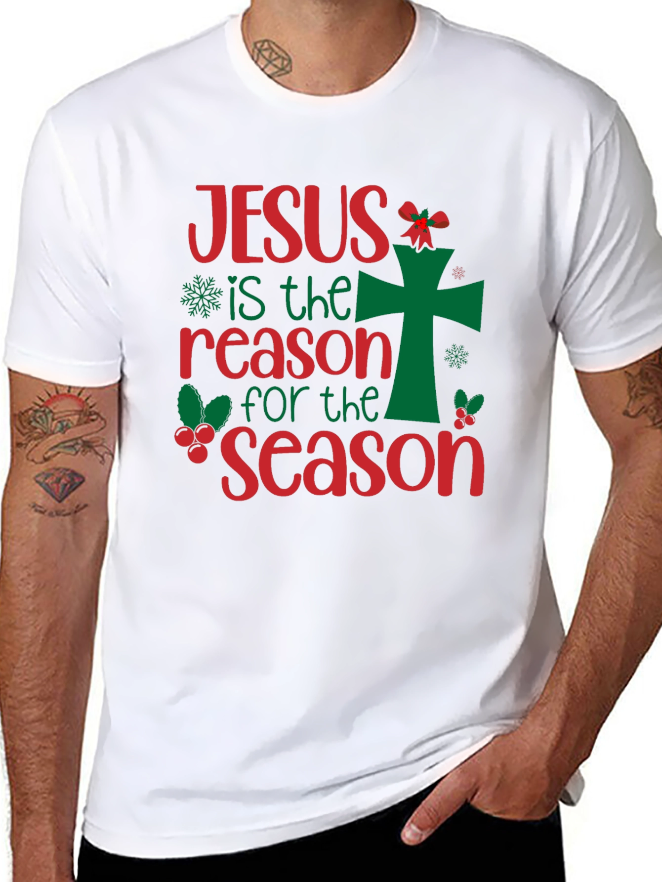 Jesus is the Reason T-Shirt - Holiday Cheer