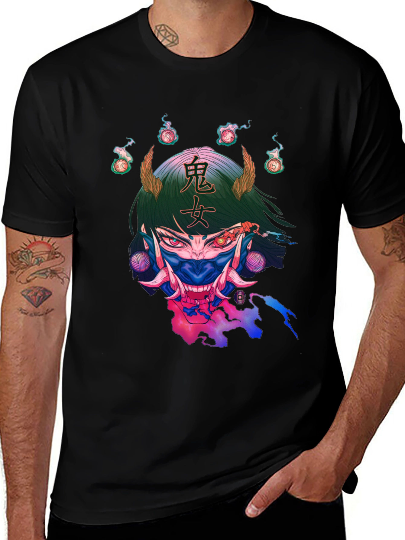 Oni Girl Graphic T-Shirt - Unique Design