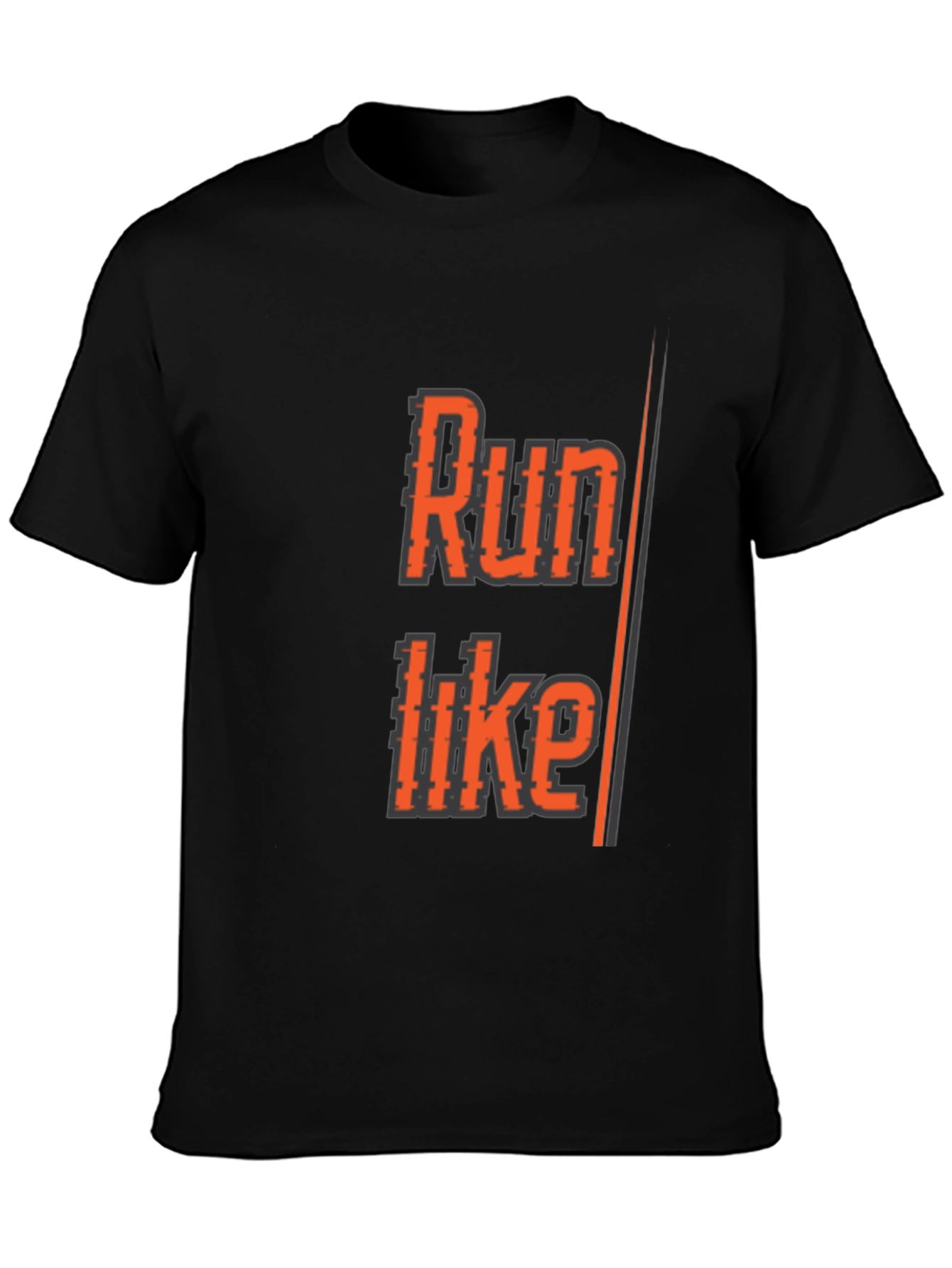 Run Like T-Shirt - Black Athletic Graphic Tee