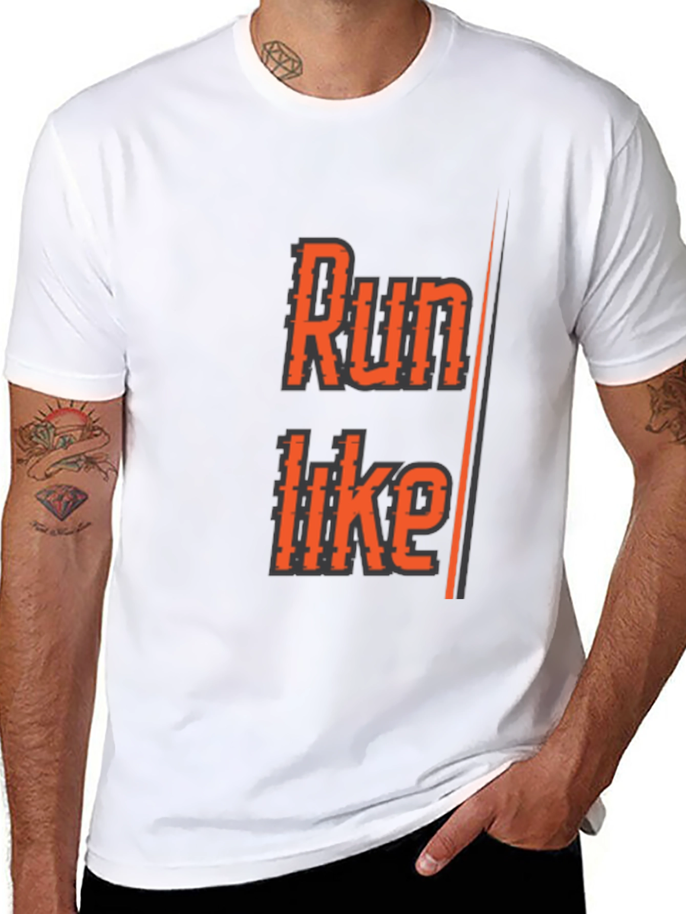Run Like T-Shirt - Black Athletic Graphic Tee